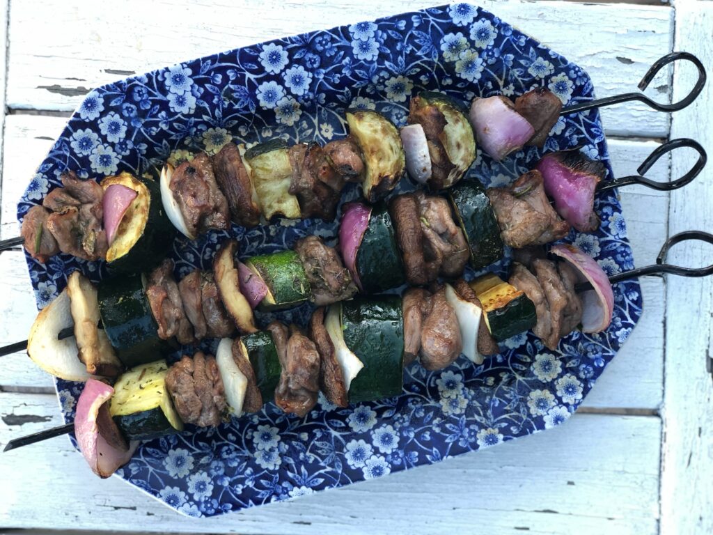 Grilled Kabob on plate