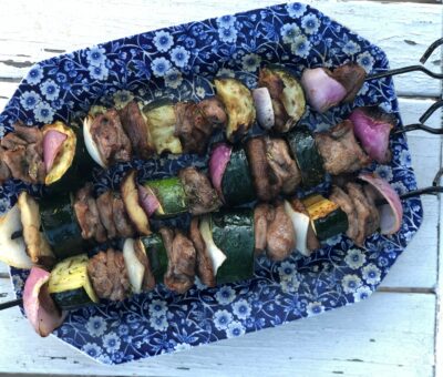 Grilled Kabob on plate